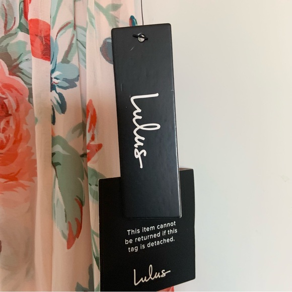 Lulu’s Garden Meandering Maxi Dress Blush Floral NEW WITH TAGS Small - Picture 14 of 16